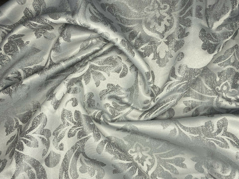 Fertigschal Jasmin silber BxH 140x175/245cm