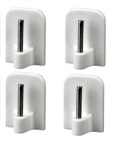 Klebehaken 4er Set Kunststoff