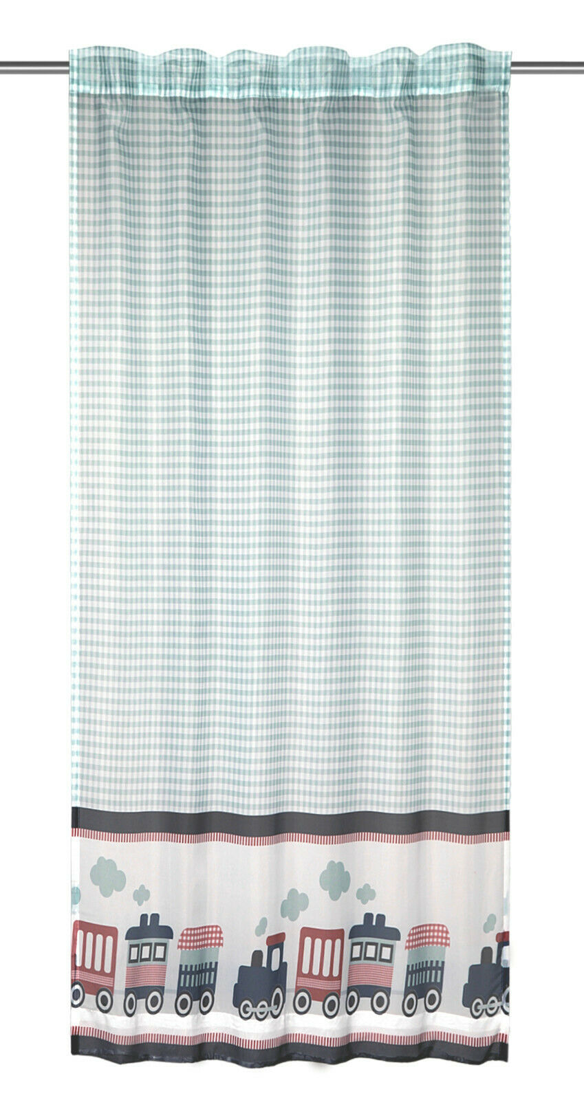 Fertigschal Train / Zug BxH 135x175cm blau