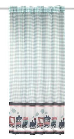 Fertigschal Train / Zug BxH 135x175cm blau