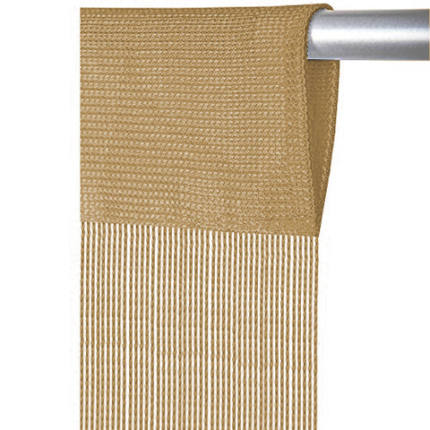 Fadenvorhang mit Tunneldurchzug beige Breite 90/140cm Höhe 250cm