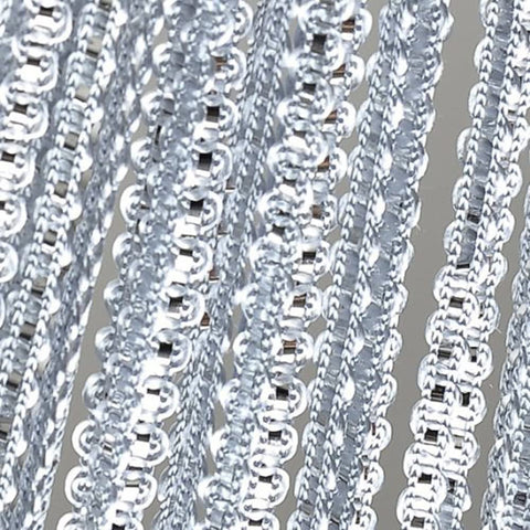 Fadenvorhang silber mit Lurex versch. Breiten