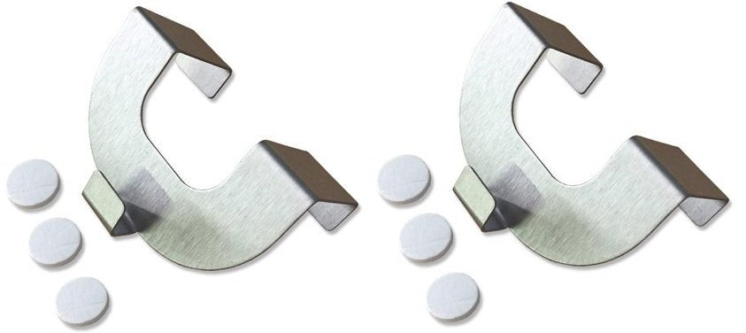 Easyfix Haken für Ösenrollos aluminium rund (2er Pack)