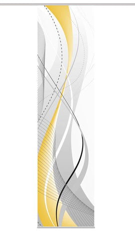 Flächenvorhang Carlisle gelb BxH 60x245cm