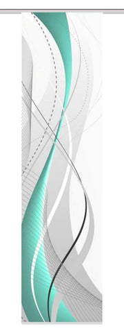 Flächenvorhang Carlisle petrol BxH 60x245cm