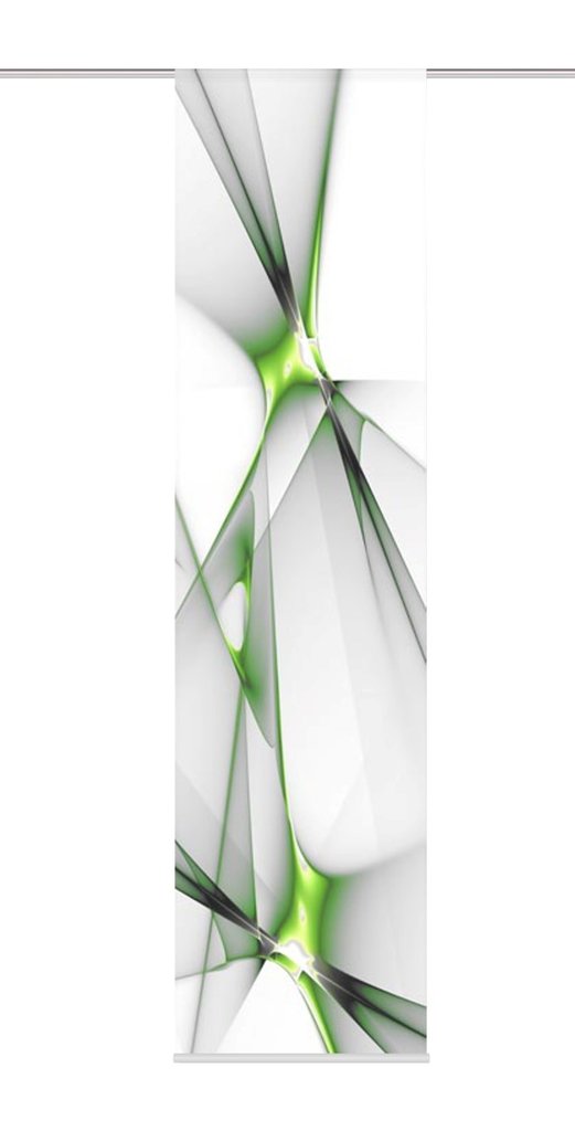 Flächenvorhang Franklin apfelgrün BxH 60x245cm