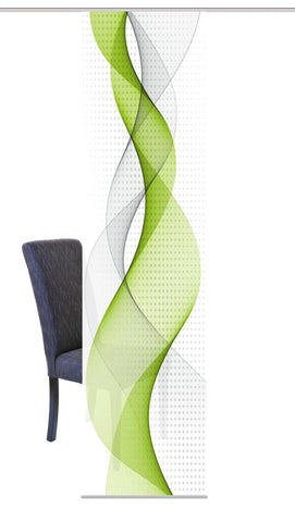 Flächenvorhang Opalia apfelgrün BxH 60x245cm