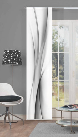 Flächenvorhang Rochelle grau BxH 60x245cm