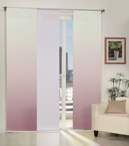Flächenvorhang Madrid Farbverlauf verschiedene Farben BxH 60x245cm