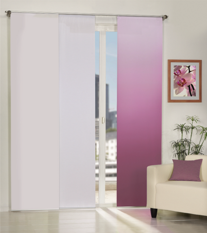 Flächenvorhang Madrid Farbverlauf verschiedene Farben BxH 60x245cm
