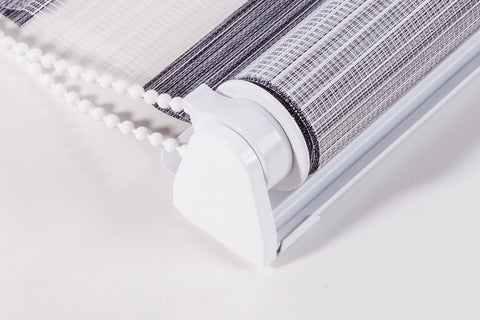 Klemmfix Click Doppelrollo 3 in 1 Wood braun