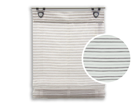 Raffrollo Bambusoptik taupe creme mit Haken ohne Bohren Rollo 45/60/80/95x130cm