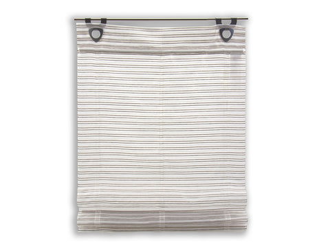 Raffrollo Bambusoptik taupe creme mit Haken ohne Bohren Rollo 45/60/80/95x130cm