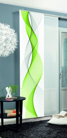 Flächenvorhang Opalia apfelgrün BxH 60x245cm