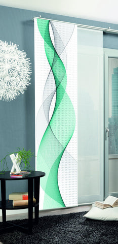 Flächenvorhang Opalia türkis BxH 60x245cm