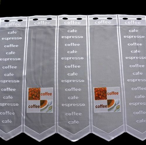 Scheibengardine Kaffee nach Maß