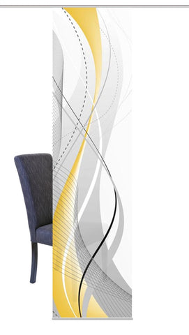 Flächenvorhang Carlisle gelb BxH 60x245cm