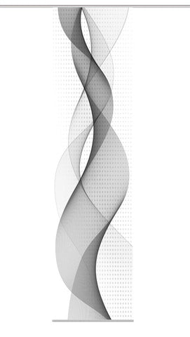 Flächenvorhang Opalia grau BxH 60x245cm