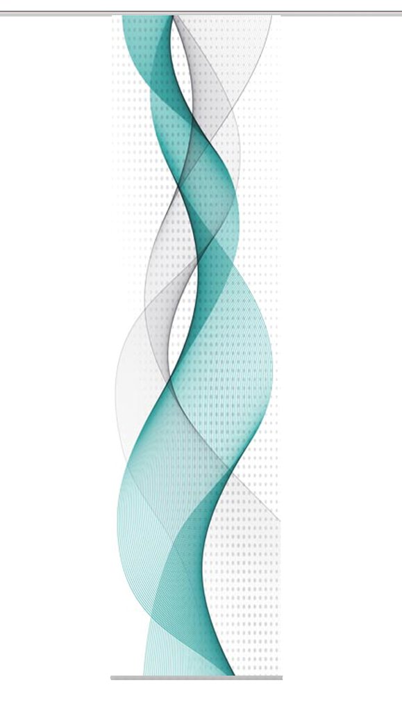 Flächenvorhang Opalia türkis BxH 60x245cm