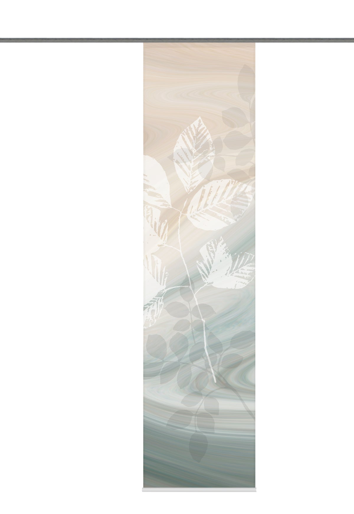 Flächenvorhang Toupillon grün-braun BxH 60x245cm
