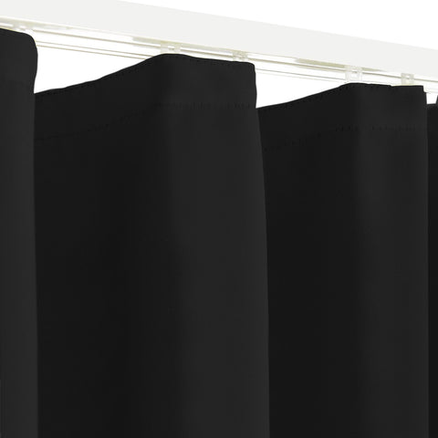 Blackout Thermovorhang "Sopran" Verdunkelungsvorhang schwarz BxH 140x175/245cm