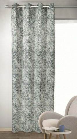 Ösenschal Ramon 135x245cm blau grau silber
